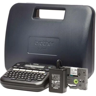 BROTHER D210VP P-Touch LabelGerät Beschriftungserät PTD210VPZG1 TZe3.5-12 Koffer - Bild 1 von 4