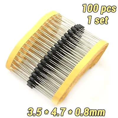 100pcs x Inductor beads 3.5*4.7*0.8 AXIAL FERRITE beads 3.5x4.7x0.8mm NEW - Image 1 of 4