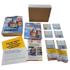 VTG Microsoft Publisher Windows 95 & Windows NT Workstation 3.0 Floppy Disk 3.5" - Picture 1 of 6