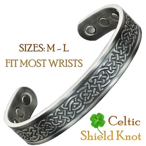 Mens Womens Copper Magnetic Bracelet Arthritis Therapy Celtic Bangle (SKP) - Picture 1 of 7