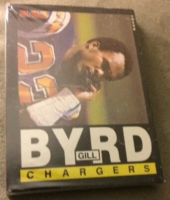 Pacote de cartões de futebol 1985 Topps carregadores Gill Byrd (topo) Ted Brown Vikings (traseiro) - Imagem 1 de 3