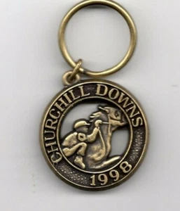 KENTUCKY DERBY KEY RING METAL 1998 HORSE RACING CHURCHILL DOWN - Picture 1 of 2