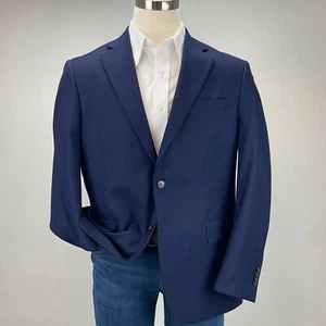 Peter Millar Sport Coat Mens 42R Navy Blue Wool Blazer Suit Jacket 2 Button - Picture 1 of 17
