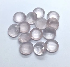 Round Cut Rose Quartz AAA Natural Loose Gemstone For Making All Type Jewelry - Picture 1 of 24