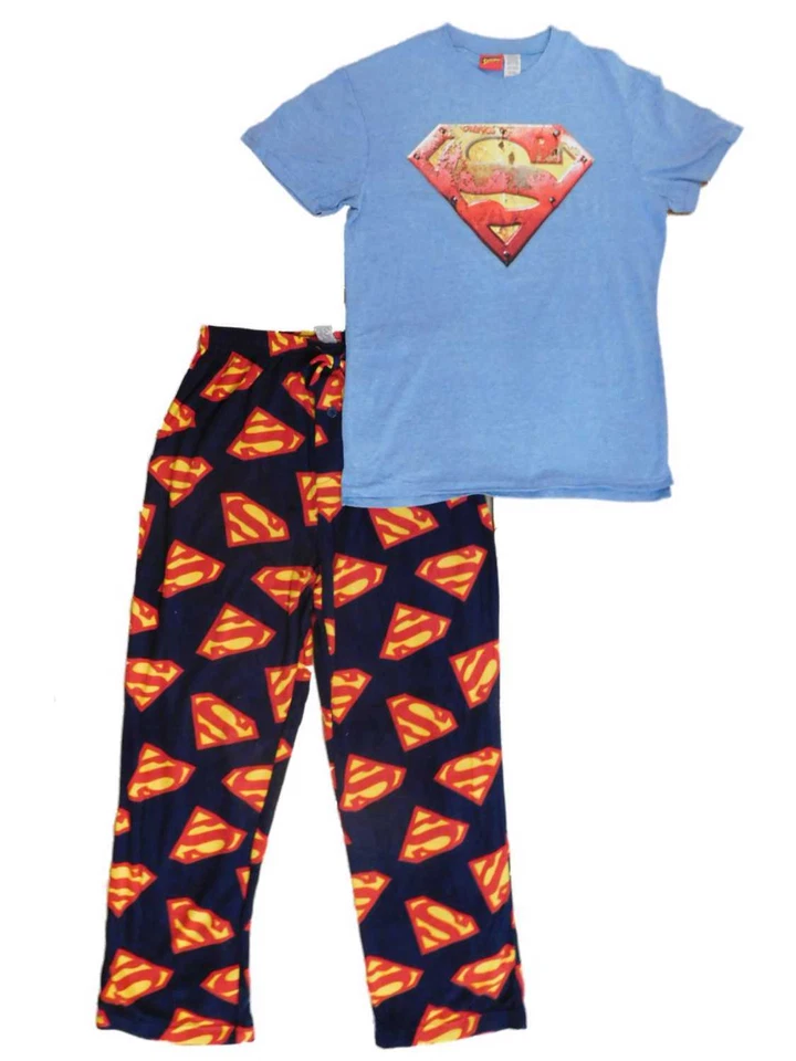 DC Comics Hombre Azul Superman Juego para Dormir 2 Piezas Superhéroe Pijama Mediano Foto 1 de 1