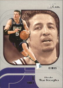 2002-03 Flair Row 1 Sacramento Kings Basketball Card #23 Hedo Turkoglu /150