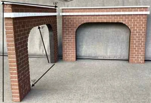 MrTrain G Scale/Gauge Railroad Tunnel Portals | Double Track | Set of 2 | USA - Picture 1 of 6