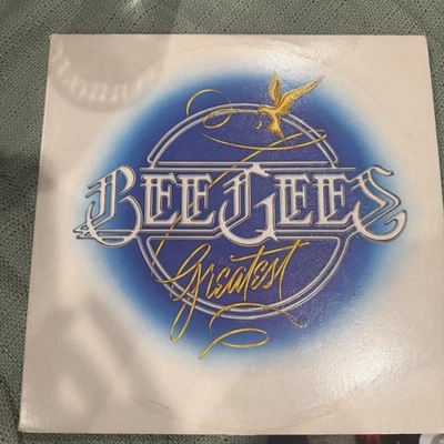 Bee Gees Greatest Hits Vinyl Double LP Record in Embossed Trifold over - Image 1 of 4