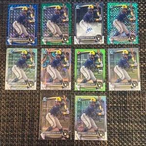 Jesus Made 2025 Bowman Chrome 1st Bowman Prospects Autograph RC (10 card lot) - Picture 1 of 24