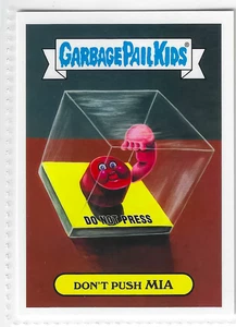 2017 Topps Garbage Pail Kids Adam-Geddon Don't Push Mia #16b - Picture 1 of 2