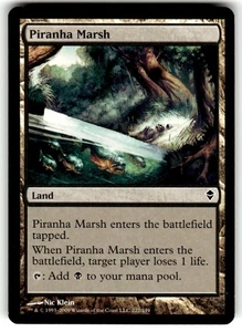 Piranha Marsh Zendikar Regular MTG - Picture 1 of 2