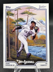 2025 Topps X Bob Ross La gioia del baseball Jazz Chisholm Jr. New York Yankees - Foto 1 di 2