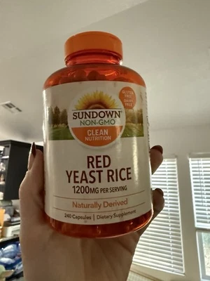 Sundown Naturals Red East Lice 1200mg Capsules - 240 Count Exp 04/2026 - Image 1 of 2