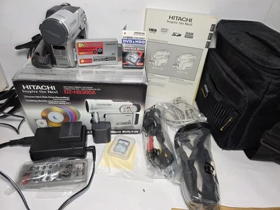 Videocámara híbrida Hitachi DZ-HS300A DVD HDD con cargador y accesorios - Funciona Foto 1 de 4