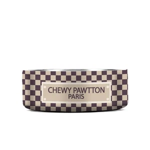 Chewypawtton Designer Inspired Luxury Dog Bowl Premium Stainless Steel Pet Fe... - Picture 1 of 9