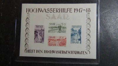 Stampsweis Germany Saar B64a MNH souvenier sheet RARE - Image 1 of 3