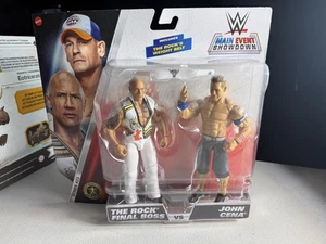 Figura de acción The Rock Final Boss vs John Cena WWE Main Event Showdown Heel Turn - Imagen 1 de 3