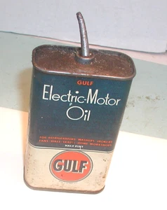 Vintage Gulf Elektromotoröl Dose - Bild 1 von 2