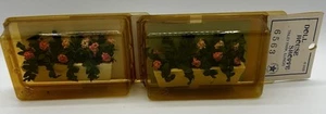 1/12 Casa de Muñecas Arreglo Floral Flores Rosa Blanco Ventana Caja Plantas Miniatura - Imagen 1 de 6