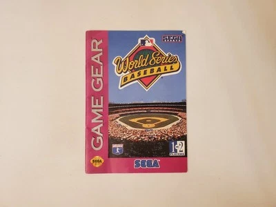 World Series Baseball (Sega Game Gear) Manual Only - Imagen 1 de 2