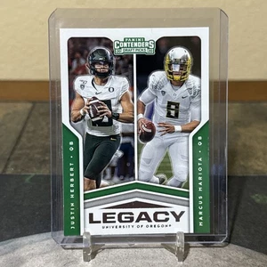 Panini Contenders 2020 selecciones del draft Legacy #6 Justin Herbert/Marcus Mariota - Imagen 1 de 1
