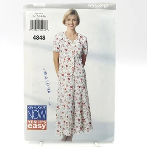 Butterick 4848 Top and Skirt Size 12 16 Vintage Uncut Pattern See and Sew - Picture 1 of 4