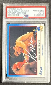 Julio Cesar Chavez Signed 1991 Kayo Card #216 Boxing Slabbed PSA 85176993 - Picture 1 of 2