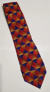 Cravatta seta Jerry Garcia edizione da collezione multicolore geometrica Stonehenge Ltd - Foto 1 di 6