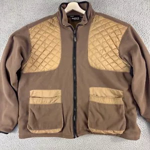 Gander Mountain Jacket Mens XL Brown Shooting Hunting Guide Series Fleece Coat - Picture 1 of 14