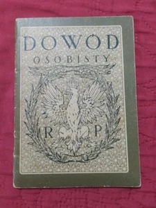 Documento personal judío Polonia años 20 - a Alemania y viceversa - Judaica anterior a la Segunda Guerra Mundial  - Imagen 1 de 11