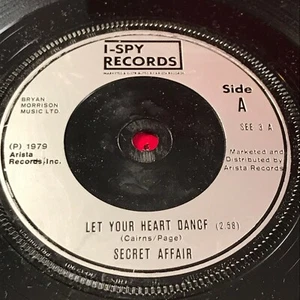 SECRET AFFAIR Let Your Heart Dance 1979  UK 7" vinyl single original 45 record - Imagen 1 de 2