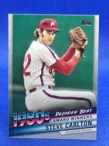 2020 Topps Update Decades Best Award Winners Blue Steve Carlton #DB-39 HOF