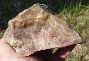 PINK RHODOCHROSITE LAPIDARY ROUGH PERU 1lb 9.1oz - Picture 1 of 6