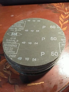 Lot 30x Sia Siaral 4919 Heavy Duty Sanding Grinding 5" P50 Grit Discs 40 03 59 - Picture 1 of 2