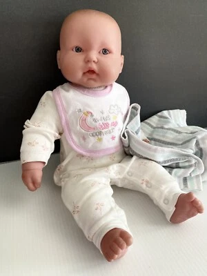 Berenguer Baby Doll Soft Body Vinyl Head Hands Feet Blue Eyes Carters Outfit - Image 1 of 4