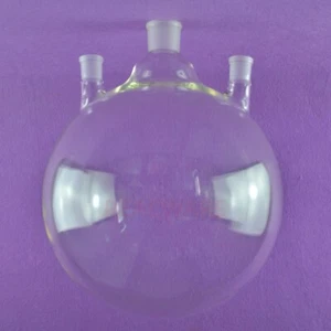 Laboratory Three Necks Glass Round Bottom Flask 3L,29/32 - Picture 1 of 4