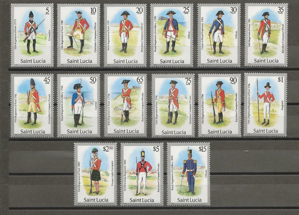 ST LUCIA 1985 SG 797/811 MNH - Изображение 1 из 1