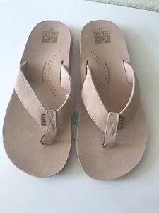 HERREN REEF SANDY ROSE DRIFT KLASSISCHE VELOURSLEDER OBERMATERIAL FLIP FLOP SANDALE 1 1 NEU MIT ETIKETT - Bild 1 von 7