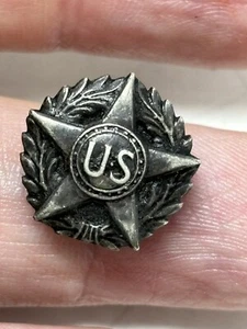 WWI Army Honorable Discharge Sterling Lapel Pin One-Piece Design - Picture 1 of 4
