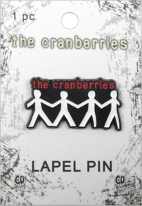 Cranberries White Stickman Logo Rock Roll Band Music Button Lapel Enamel Pin - Picture 1 of 3