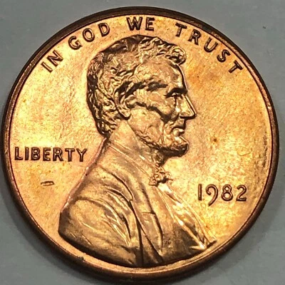 1982 P - Lincoln Memorial Cent - Small Date Zinc - Image 1 of 2