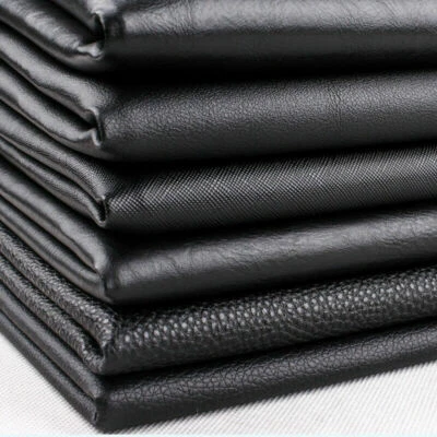 PVC Leather Fabric Thick Plush Backing DIY Car Upholstery Sofa Sew Material Trim - Image 1 of 4
