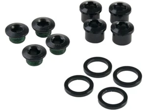 New SRAM Truvativ Chainring Bolt Kit 4 Arm for Single Speed No Guard Black Steel - Picture 1 of 4