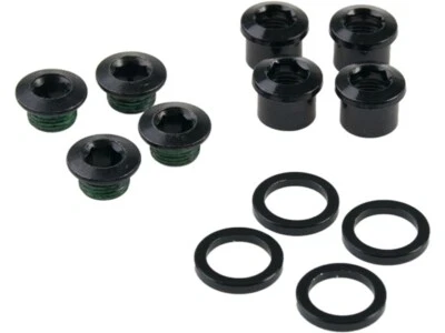 New SRAM Truvativ Chainring Bolt Kit 4 Arm for Single Speed No Guard Black Steel - Image 1 of 4
