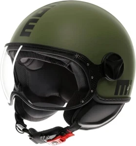 CASCO JET MOMO-DESIGN FGTR CLASSIC E2206 MONO - VERDE MILITARE NERO - TAGLIA M - Imagen 1 de 7