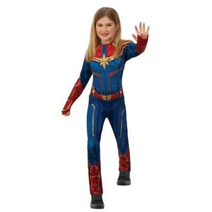Captain Marvel Hero Jumpsuit Wonder Woman Avenger Halloween Costume Girl L 12-14 - Picture 1 of 2
