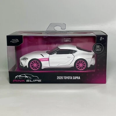 Toyota Supra 2020 Jada Pink Slips escala 1:32 diecast car blanco Foto 1 de 4