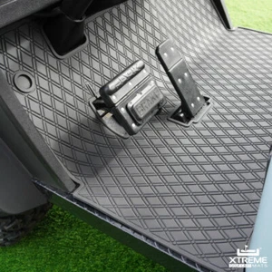 Xtreme Mats EZGO Golf Cart Mat, Full Coverage Floor Liner -BLACK- Fits TXT, S4 - Picture 1 of 7
