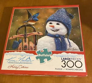 Buffalo Kim Norlien Holiday Collection 300 Piece Puzzle Snow Brother - Open Box - Picture 1 of 6