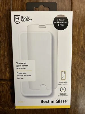 Protector de pantalla de vidrio templado BODY GUARDZ Pure 2 iPhone 6s Plus/7 Plus/8 Plus Foto 1 de 2